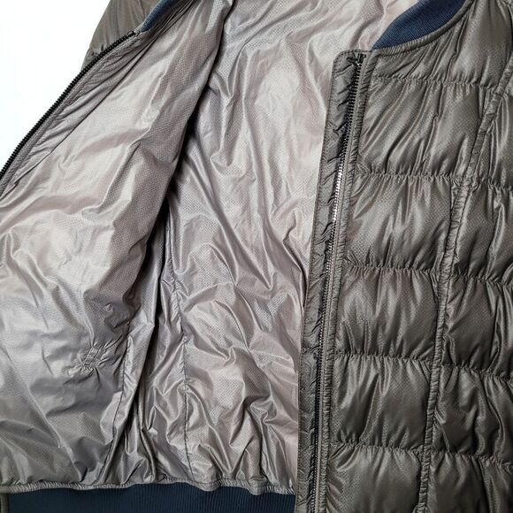 Athleta Dobby Goose Down Puffer Jacket Size Medium - Picture 7 of 11